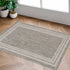 Alfombra beige con borde Burradoo