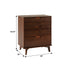 Cómoda moderna de mediados de siglo de madera maciza de Sloane