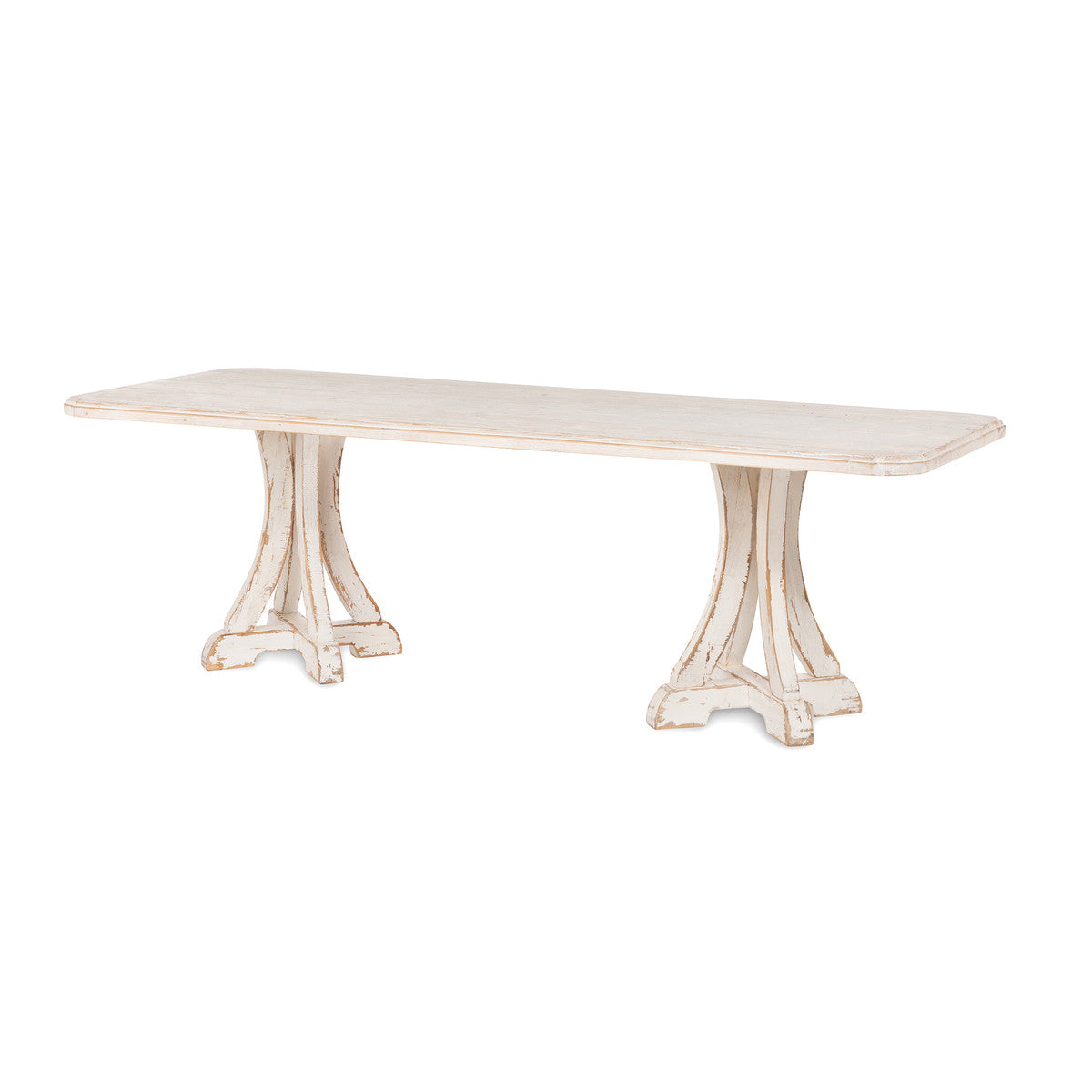 Lovecup Elisa Antique White Dining Table L139