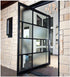 Modern Multi Pane Glass Pivot Door