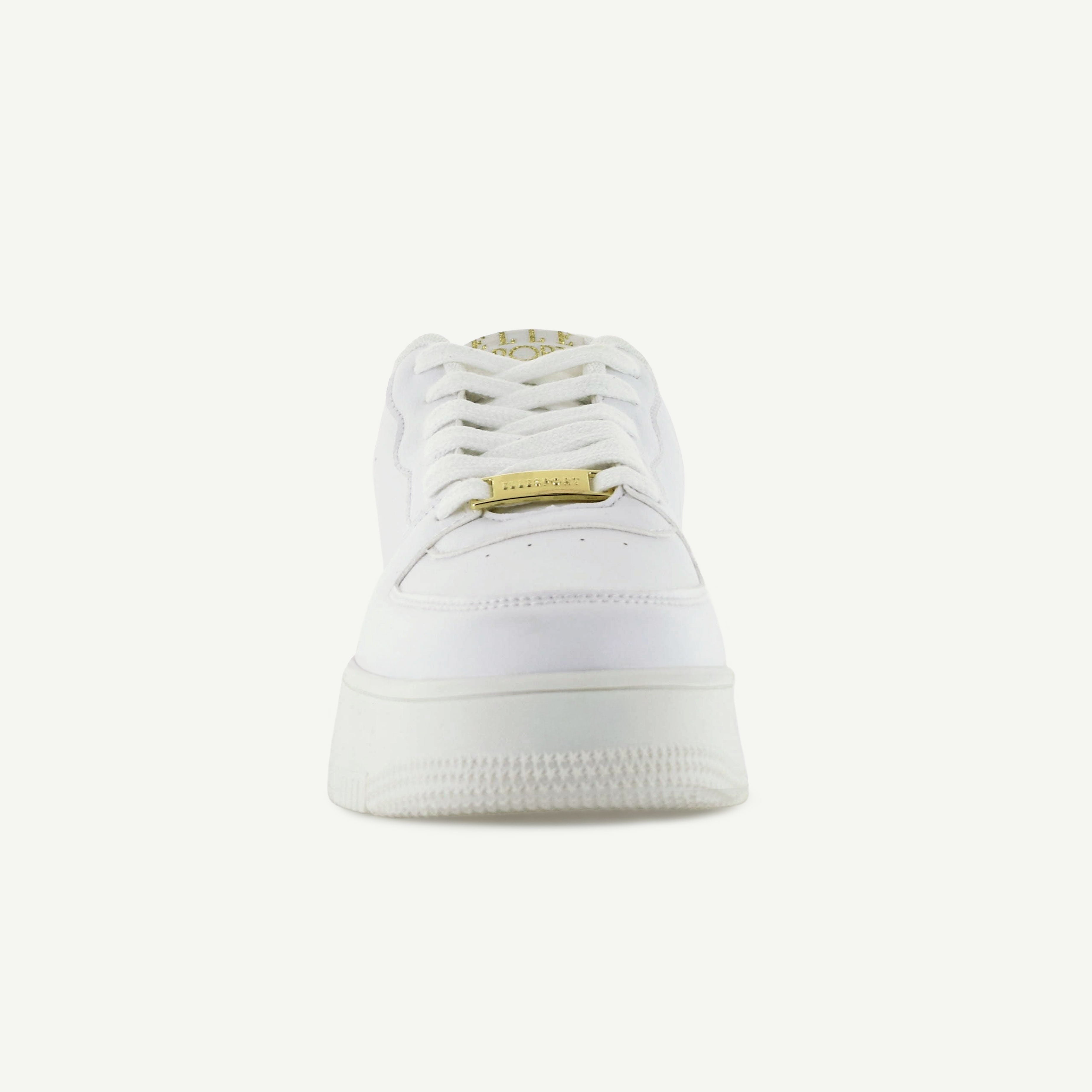 The Metro: Platform Court Shoe - White