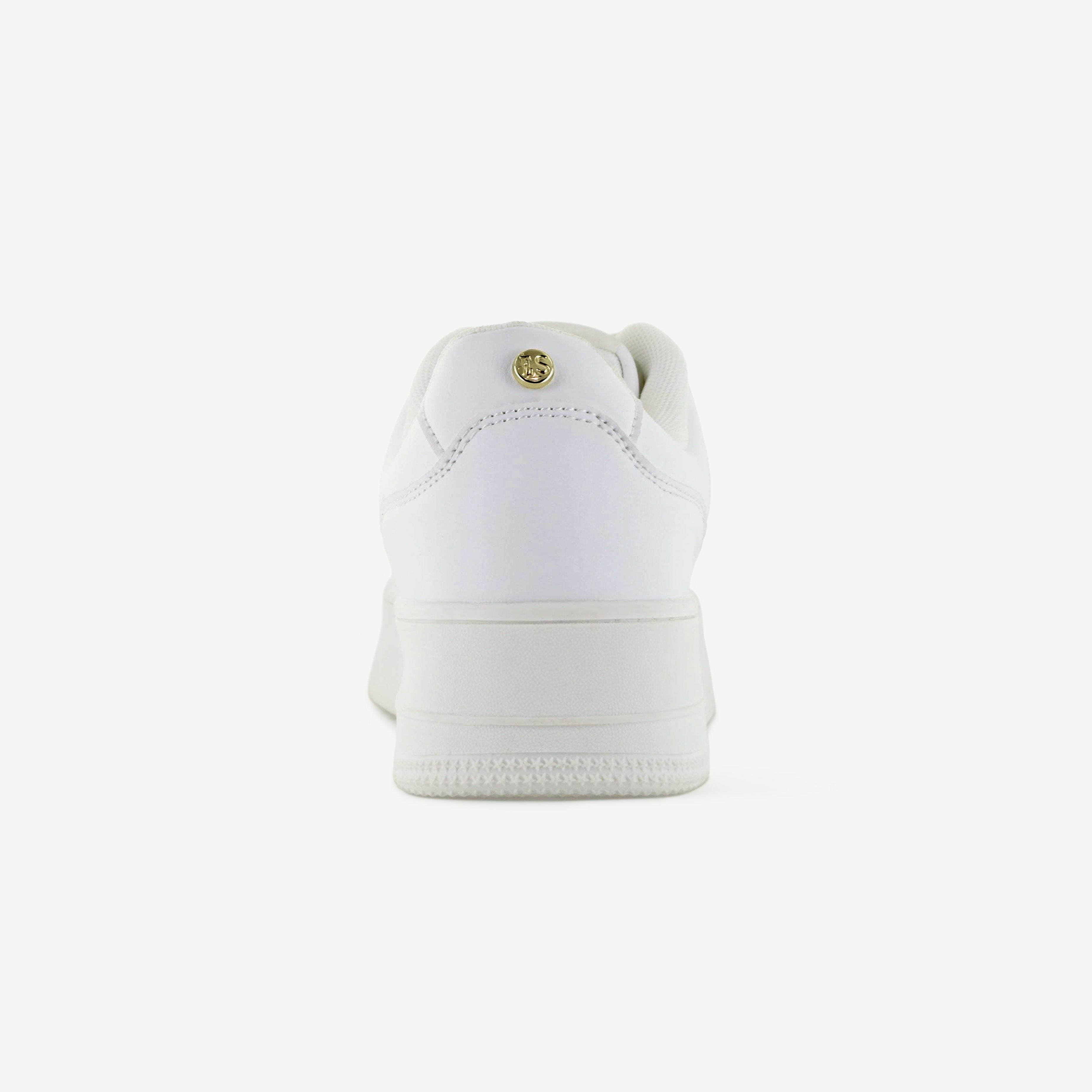 The Metro: Platform Court Shoe - White