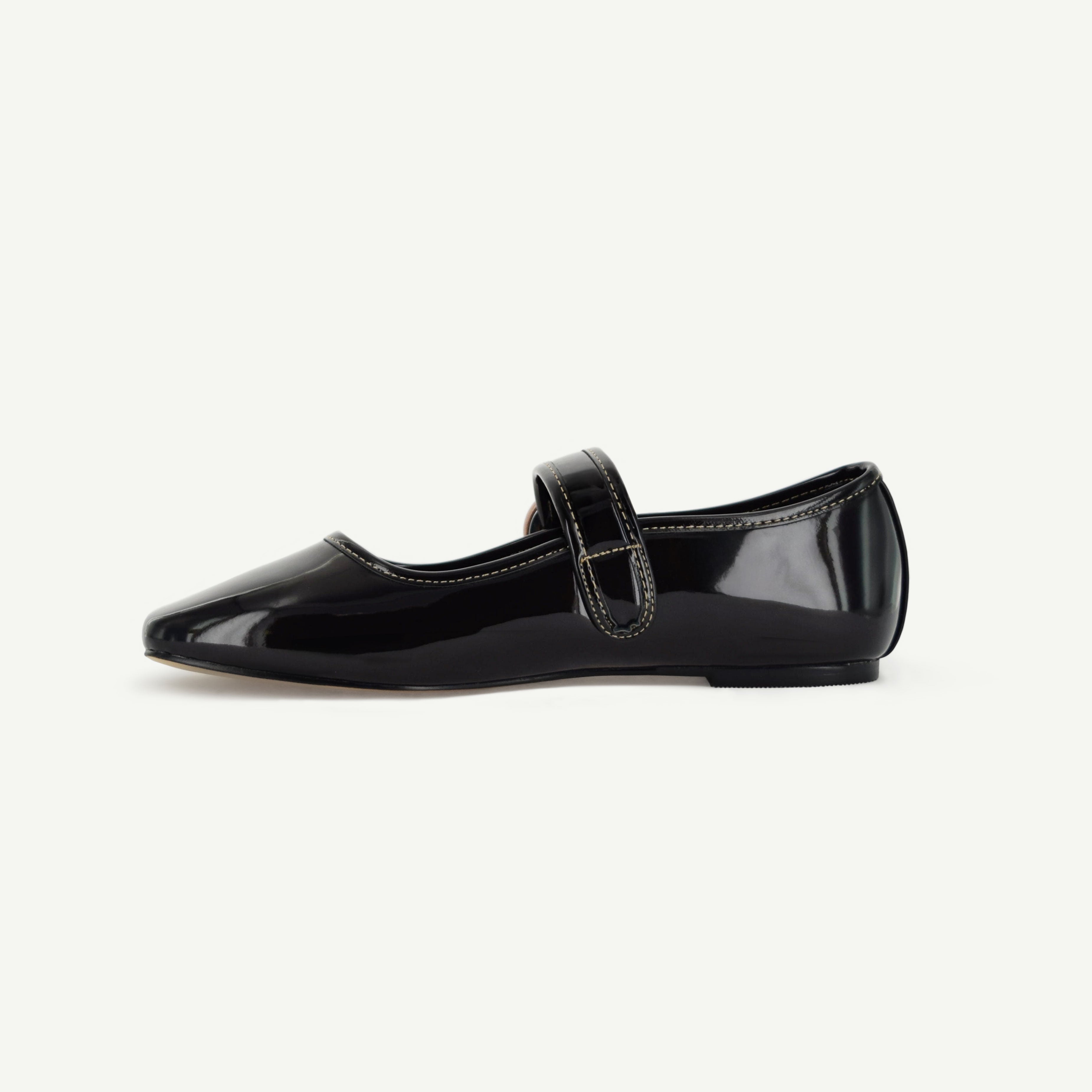 Mariana: Flat Mary Jane - Black