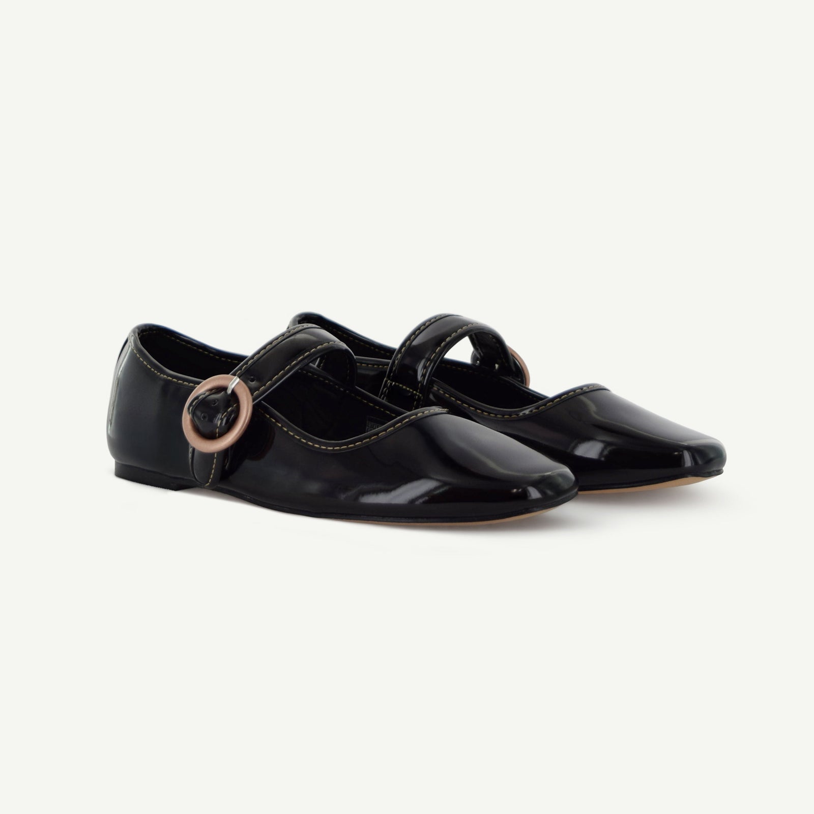 Mariana: Flat Mary Jane - Black