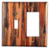 Enchantment Vertical Copper - 1 Toggle / 1 Rocker Wallplate