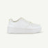 The Metro: Platform Court Shoe - White