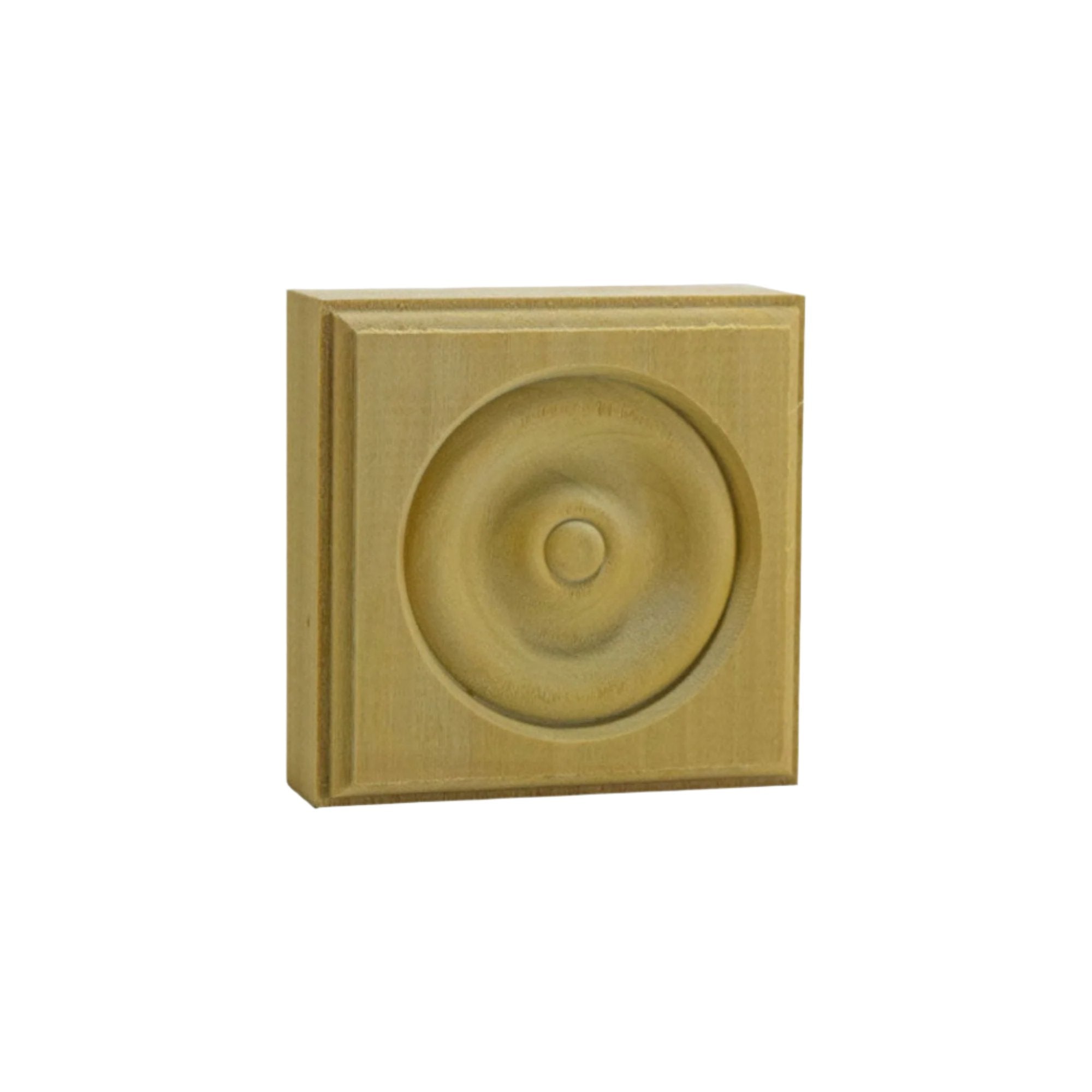 EWAP30 Rosette Casing Corner Block 1 inch x 3 inch Square Unfinished