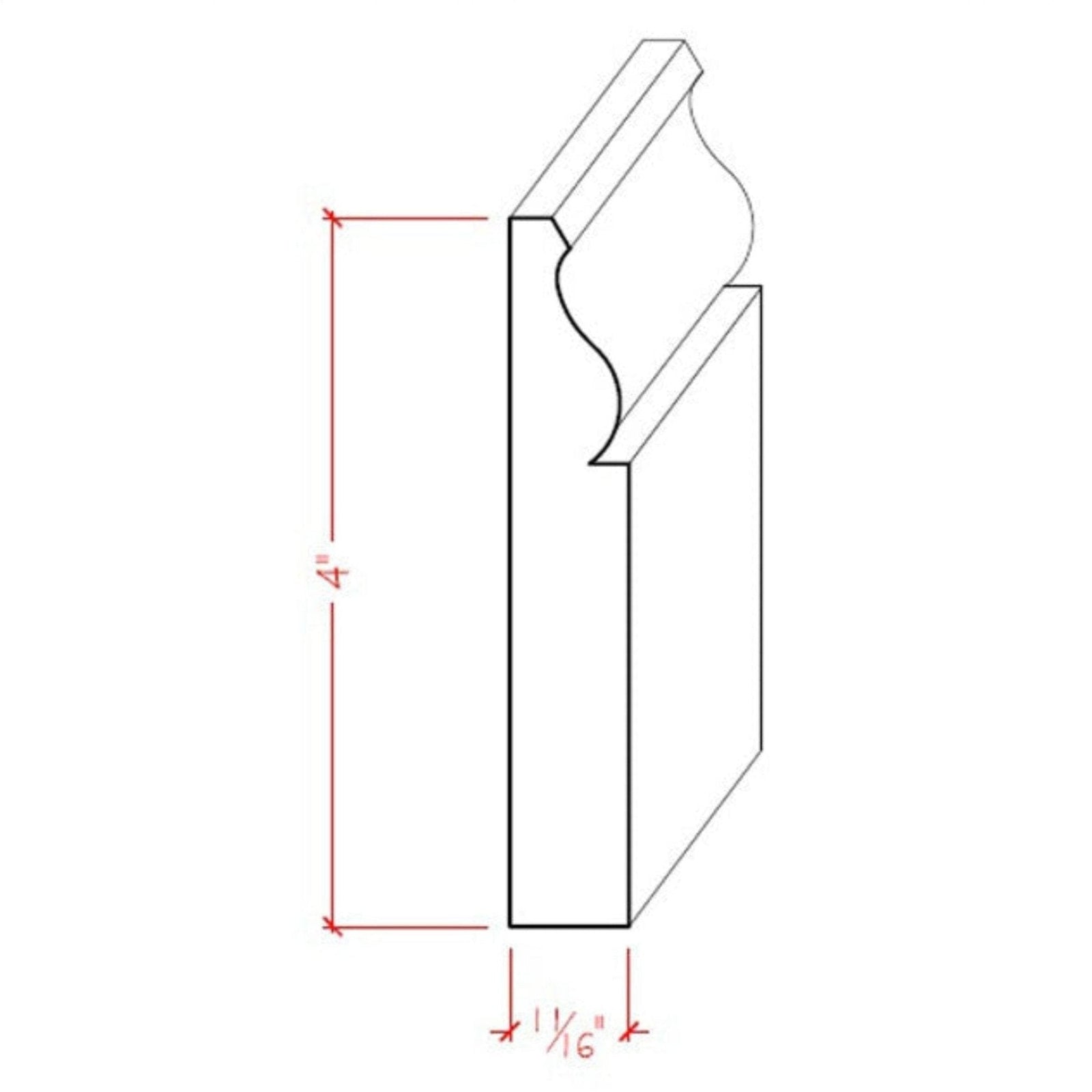 EWBB11 Colonial Baseboard 4