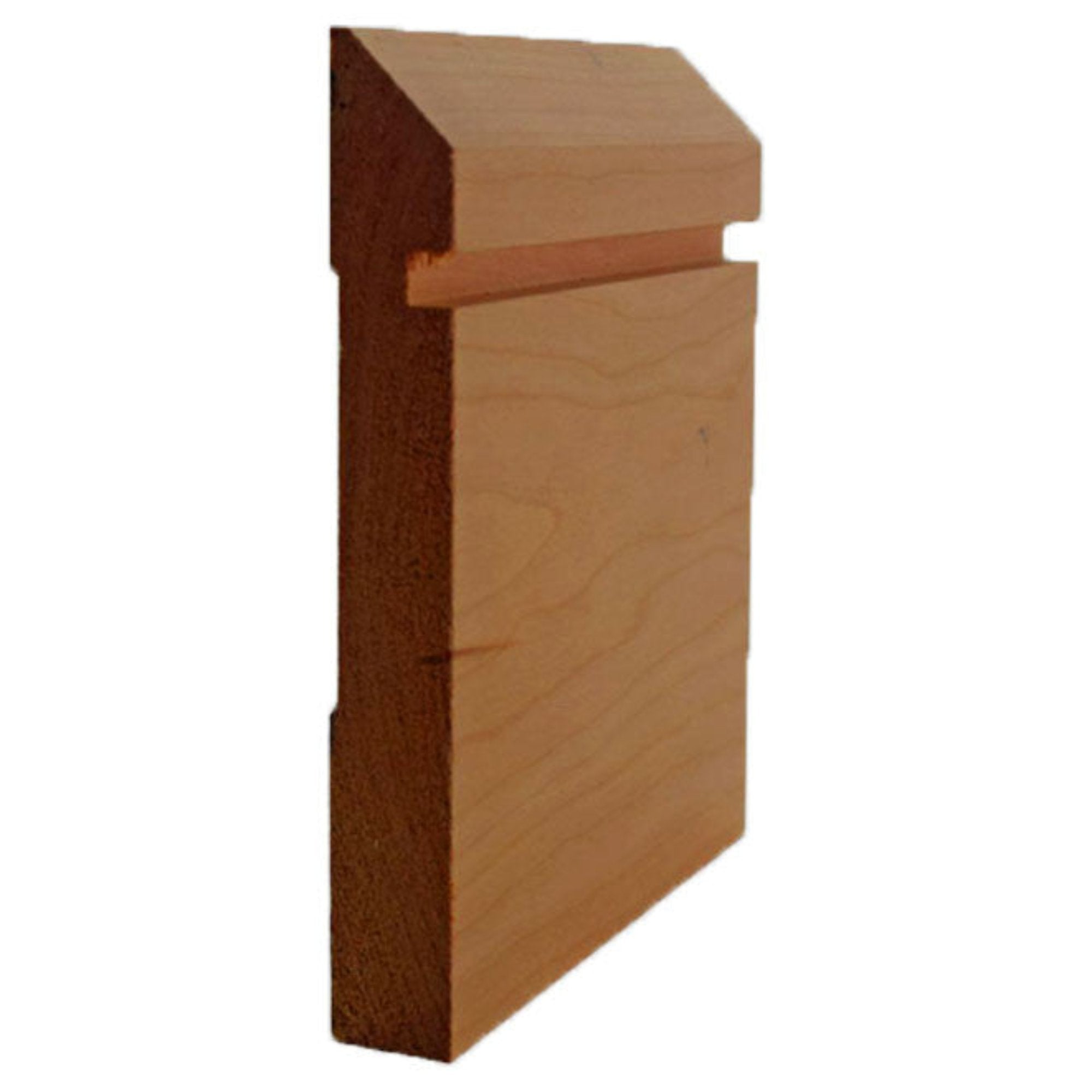 EWBB20 Bevel Groove 5-1/4" Tall x 11/16" Baseboard Moulding Unfinished