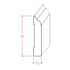 EWBB22 Nose & Cove 3-1/2" Tall x 11/16" Baseboard Moulding. Unfinished