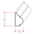 EWBC27 Nose and Cove 1-1/4" Tall x 3/4" Base Cap Moulding. Unfinished