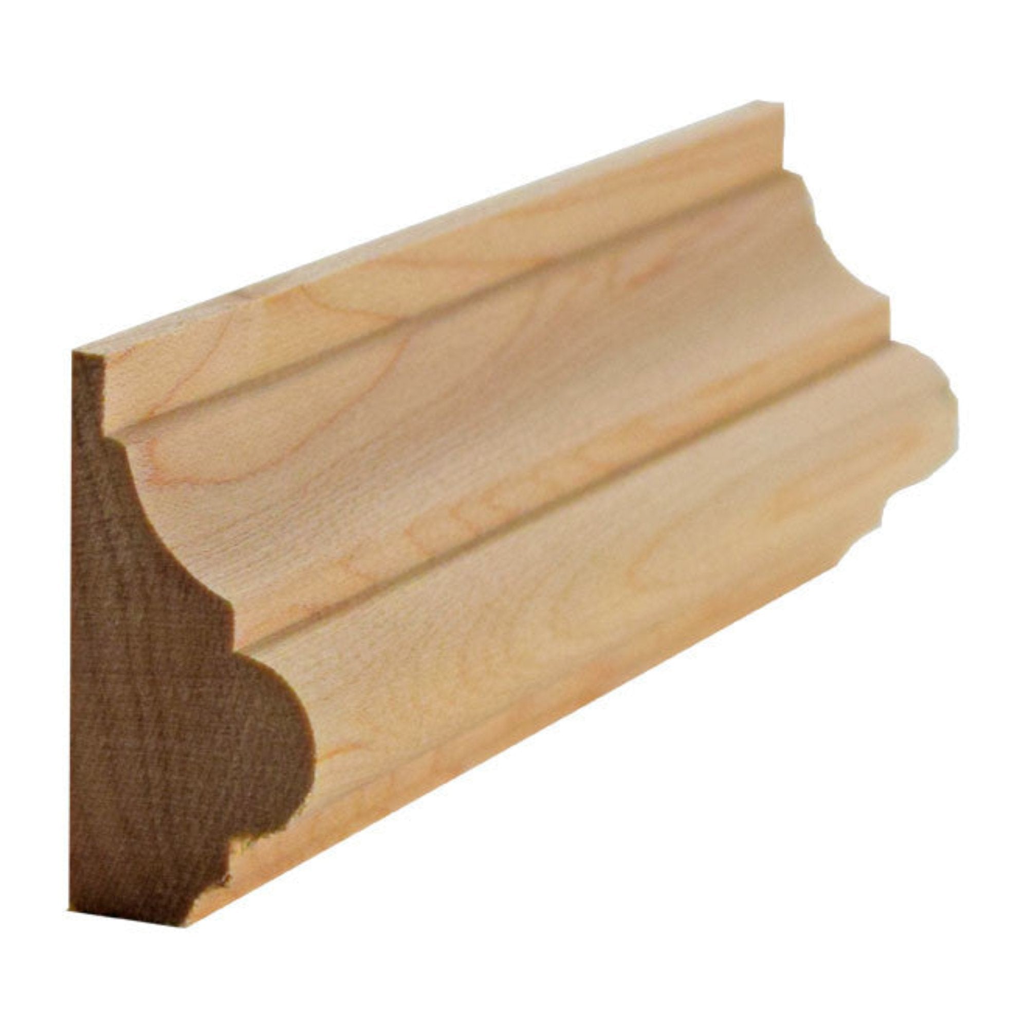 EWBC29 Colonial 1-1/2" Tall x 3/4" Base Cap Moulding. Unfinished