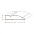EWCA33 Casing 3-1/2" wide x 3/4" Trim. Unfinished Moulding