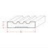 EWCA46 Fluted 3-1/2" wide x 3/4" Casing. Unfinished Trim