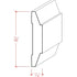 EWCH19 Contemporary Chair Rail 3-1/2" Tall x 11/16" Trim. Unfinished
