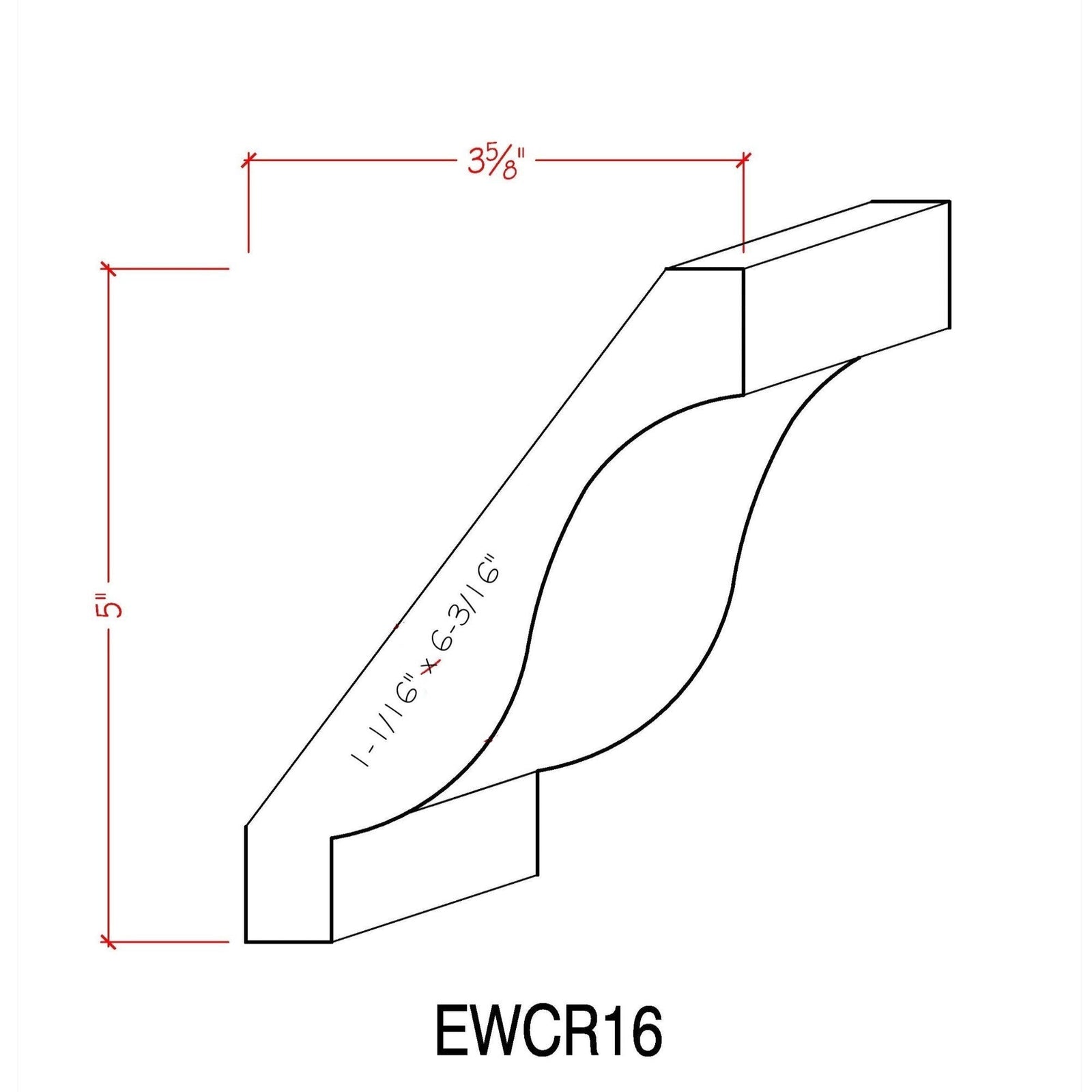 EWCR16 Crown 1-1/16