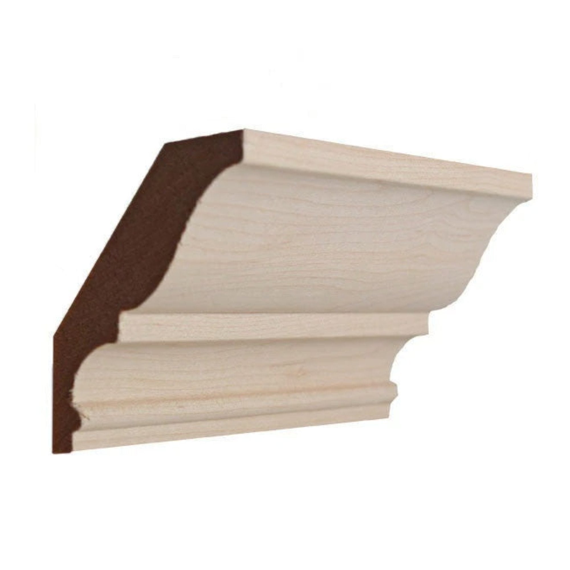 EWCR17 Crown 3/4" x 3-3/16" Unfinished 2-1/2" High x 2" Deep