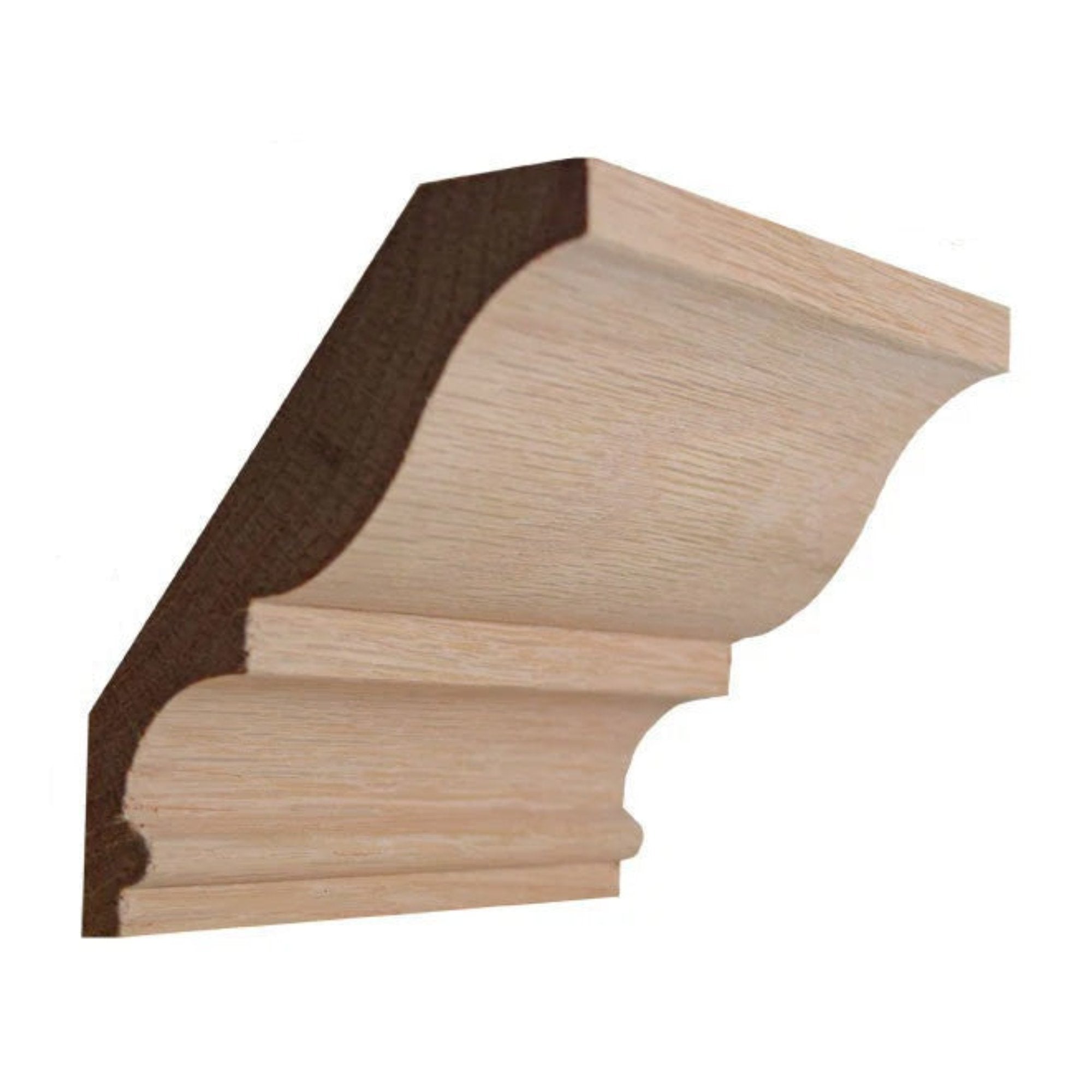 EWCR18 Crown 7/8" x 4-1/2" Unfinished 3-1/2" High x 2-3/4" Deep