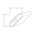EWCR37 Crown 3/4" x 2-3/4" Unfinished 1-7/8" High x 1-7/8" Deep