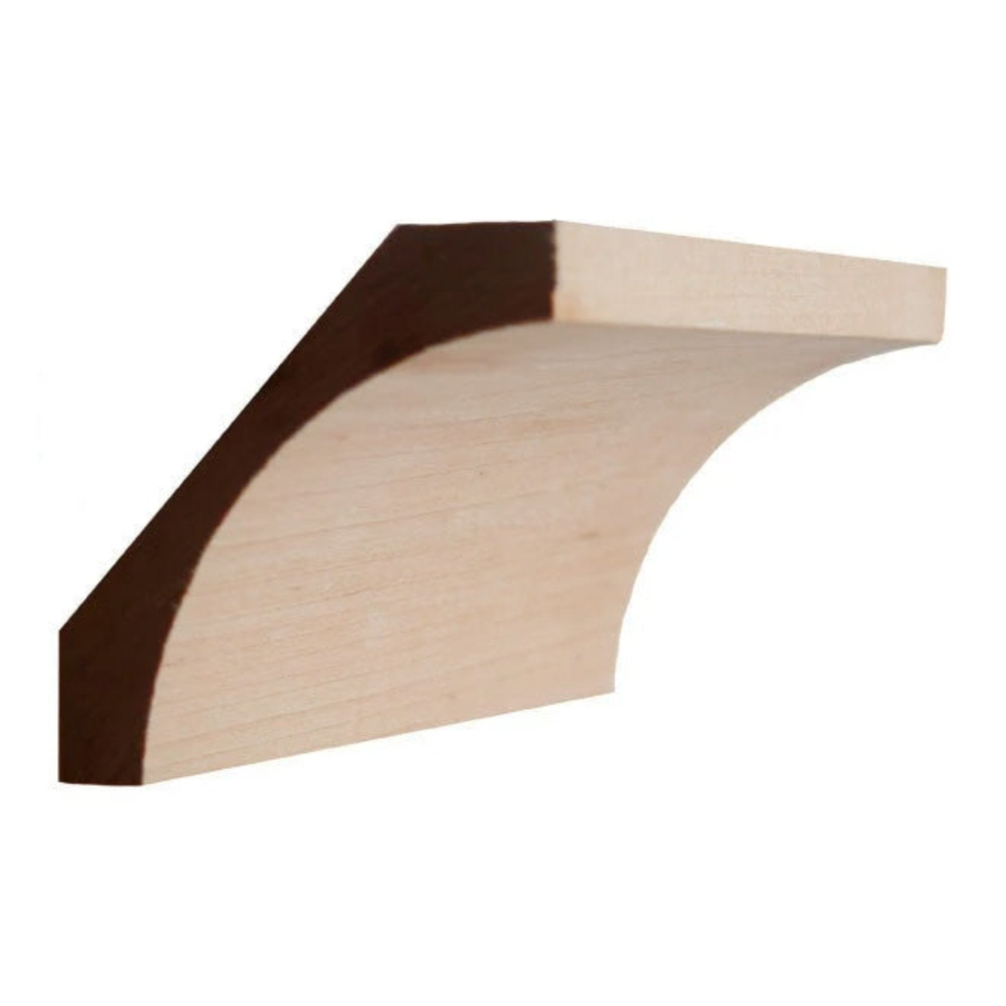 EWCR40 Cove Crown 3/4" x 3-3/4" Unfinished 2-5/8" High x 2-1/2" Deep