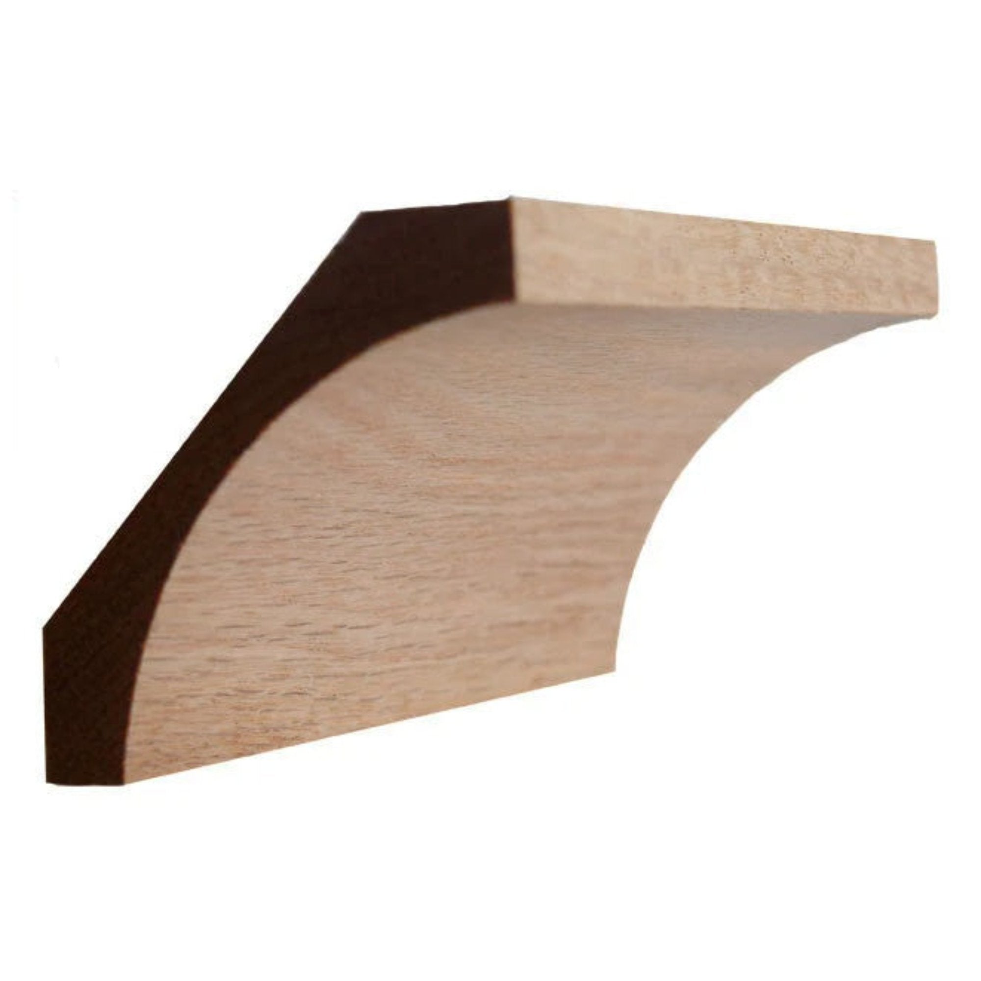 EWCR40 Cove Crown 3/4" x 3-3/4" Unfinished 2-5/8" High x 2-1/2" Deep