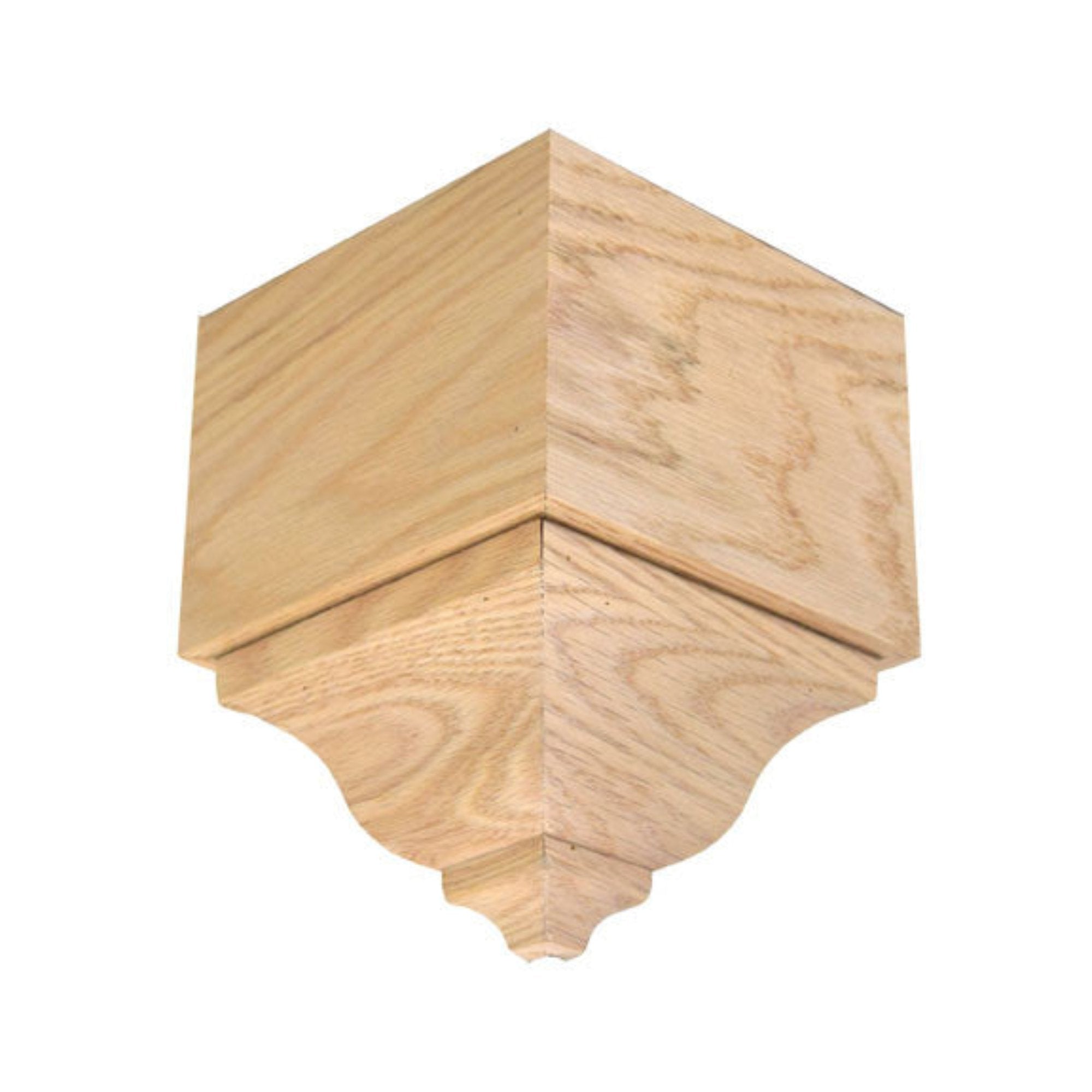 EWCR63 Crown Outside Corner Block 3-1/2 Tall x 2-3/8 Face Unfinished