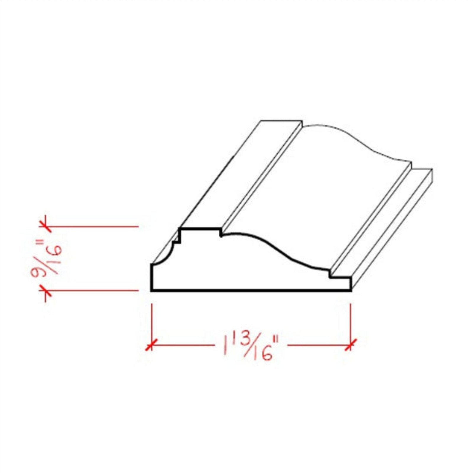 EWPM16 Panel Molding 1-13/16