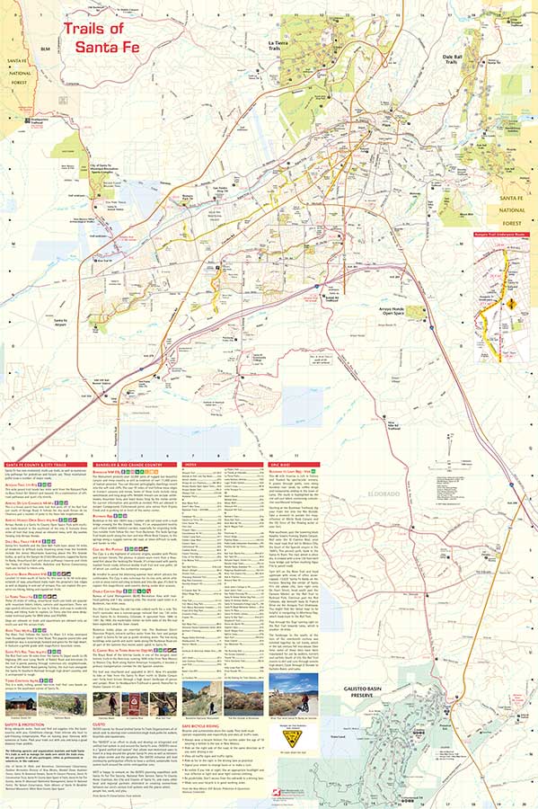 Santa Fe & Bandelier Trail Map