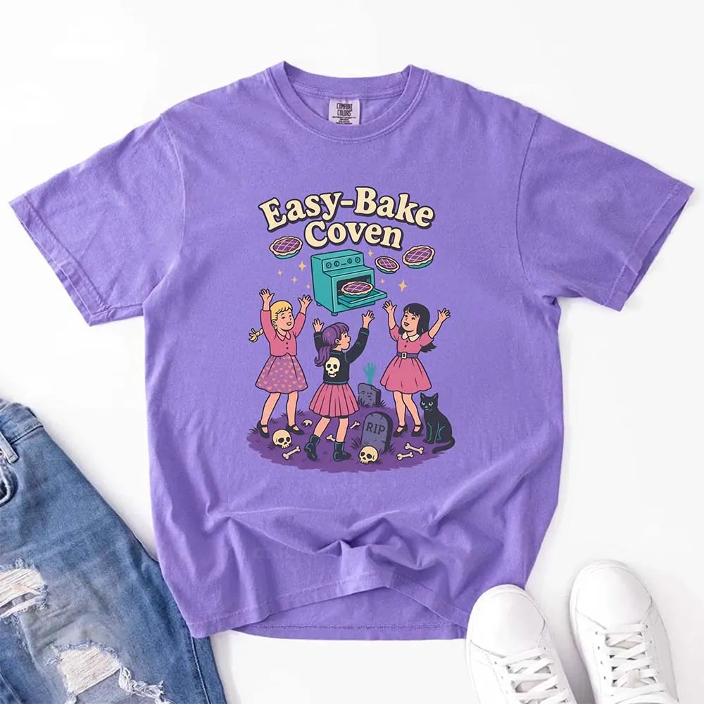 Easy Bake Coven Comfort Colors Shirt – Vintage 90s Horror Halloween Tee