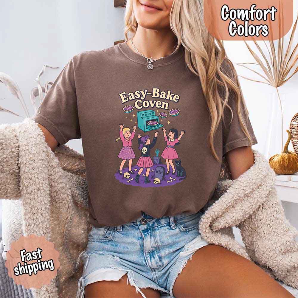 Easy Bake Coven Comfort Colors Shirt – Vintage 90s Horror Halloween Tee