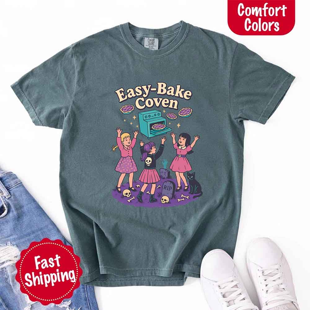 Easy Bake Coven Comfort Colors Shirt – Vintage 90s Horror Halloween Tee