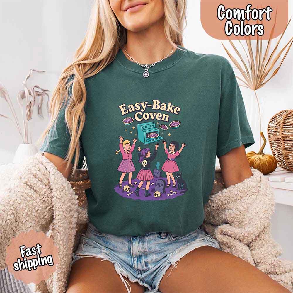 Easy Bake Coven Comfort Colors Shirt – Vintage 90s Horror Halloween Tee