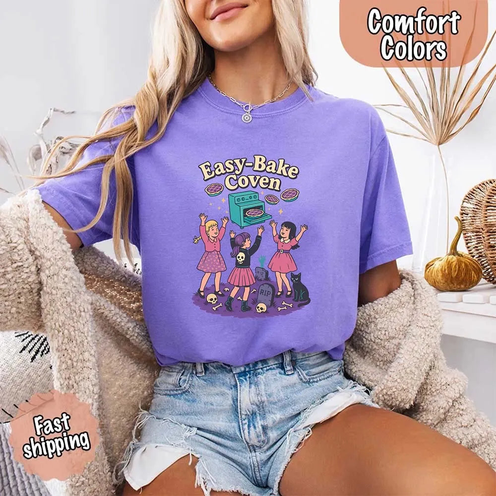 Easy Bake Coven Comfort Colors Shirt – Vintage 90s Horror Halloween Tee