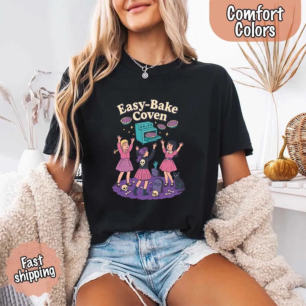 Easy Bake Coven Comfort Colors Shirt – Vintage 90s Horror Halloween Tee