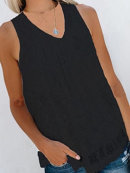 Contrasting Trim Tank Top