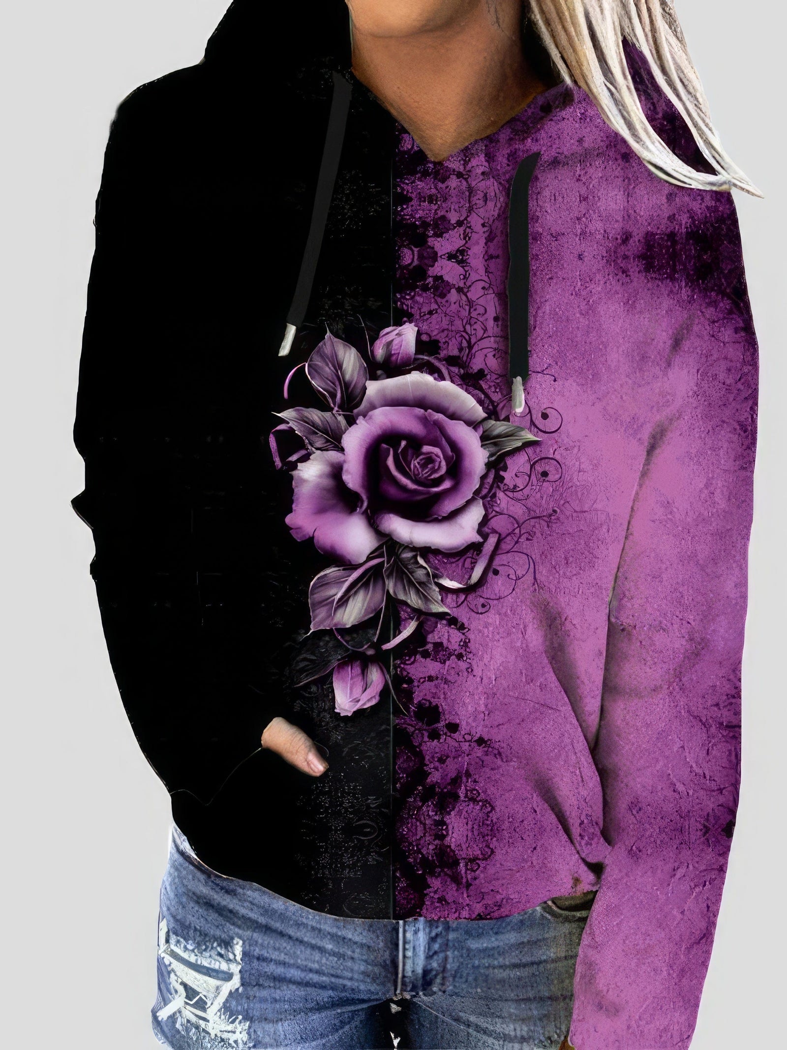 Black and Green Hoodie