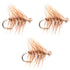 3 Pack Tan Elk Hair Caddis Classic Trout Dry Flies Size 12