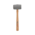 Estwing DH-12N 12oz No-Mar Gray Deadhead Rubber Mallet, Wood Handle
