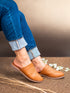 AVERY Tan Pointed Toe Slip On Shoe - Flats