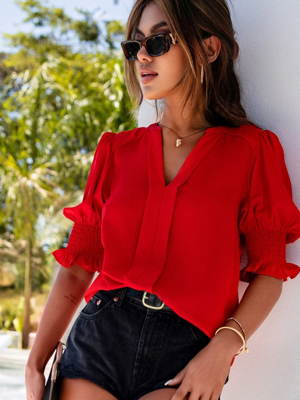 Eye-Catching Red Top