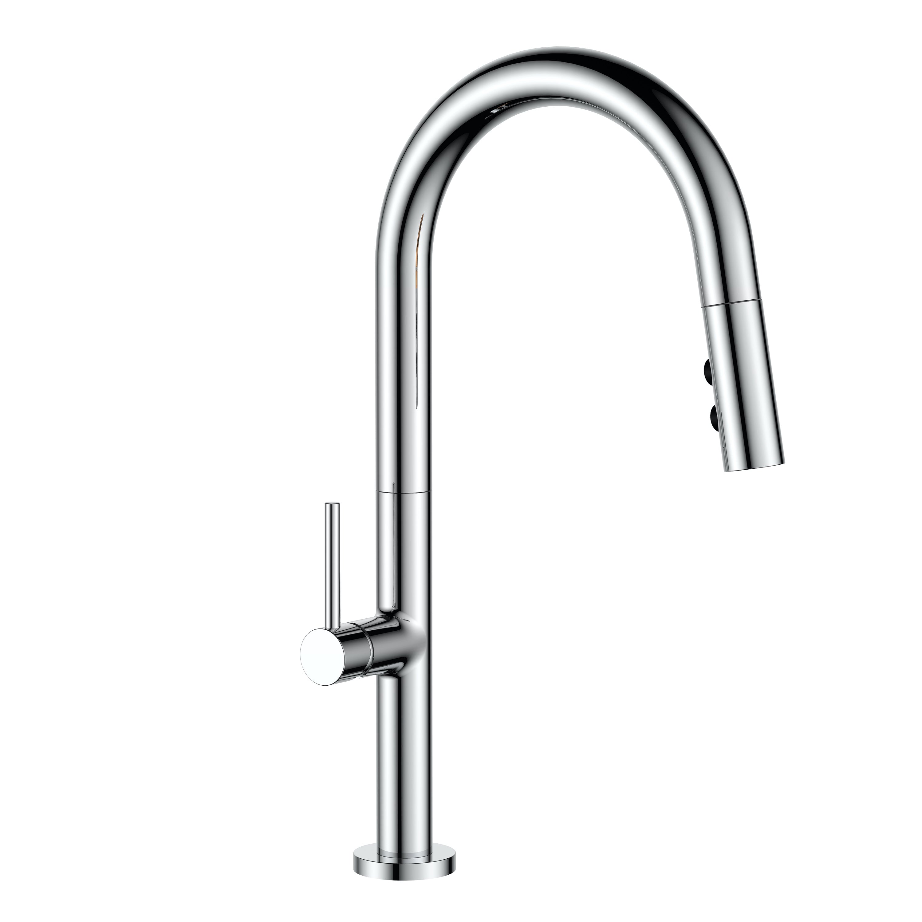 Grifo de cocina extraíble cromado Zeek F-KC06 