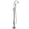 Grifo de bañera de piso Zeek cromado F-TC50