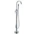 Grifo de bañera de piso Zeek cromado F-TC50