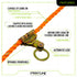 Pinza de cuerda con seguimiento automático RGSS58 de Frontline para cuerda salvavidas de 5/8"