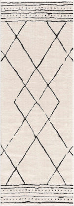 Alfombra Keone en blanco y negro