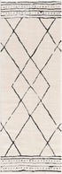 Alfombra Keone en blanco y negro