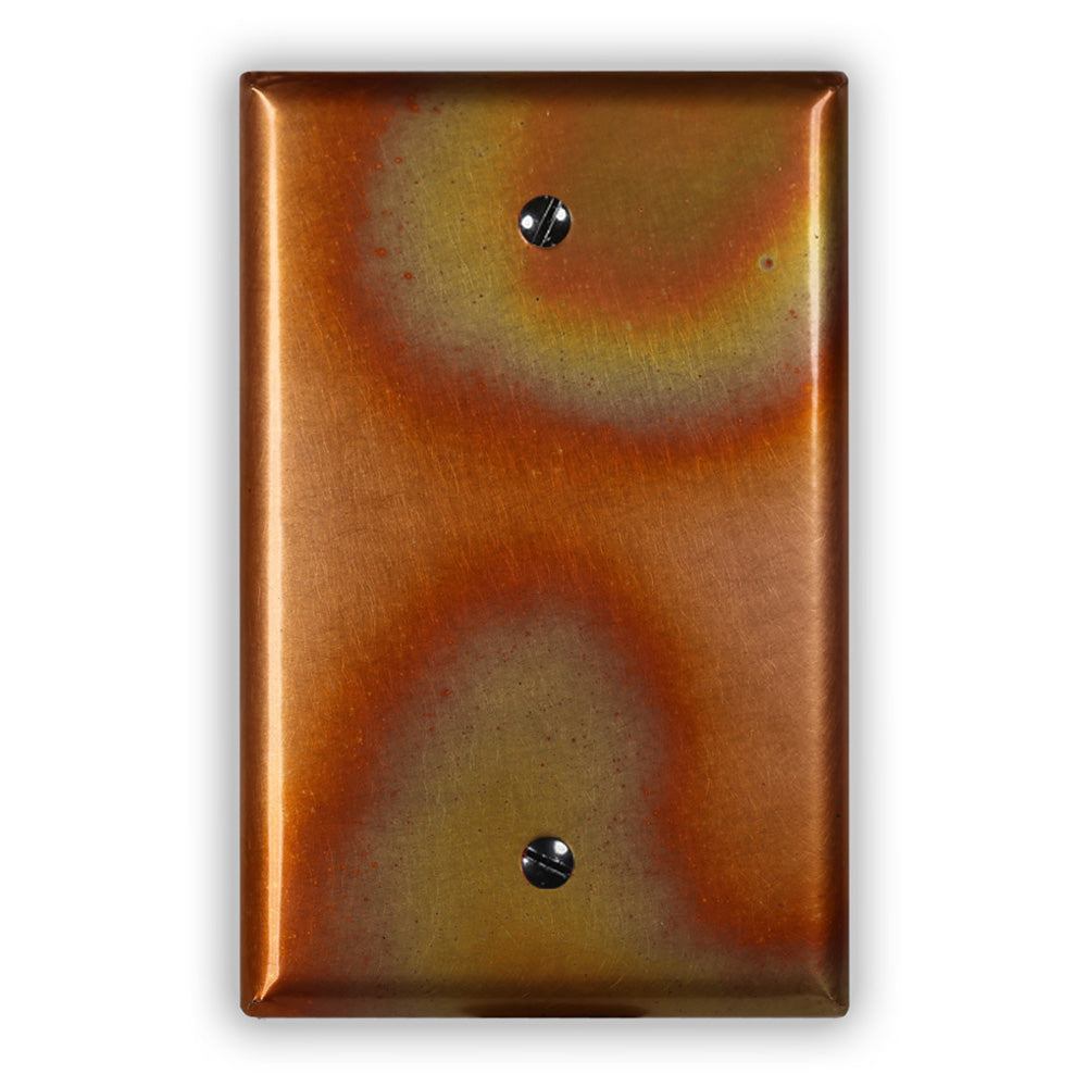 Flamed Copper - 1 Blank Wallplate