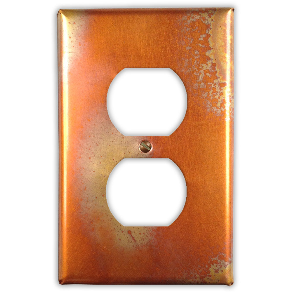 Flamed Copper - 1 Duplex Wallplate