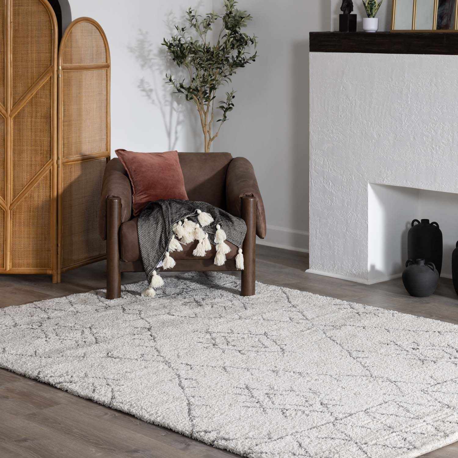 Flintville Moroccan Shag Rug Area Rug - Clearance