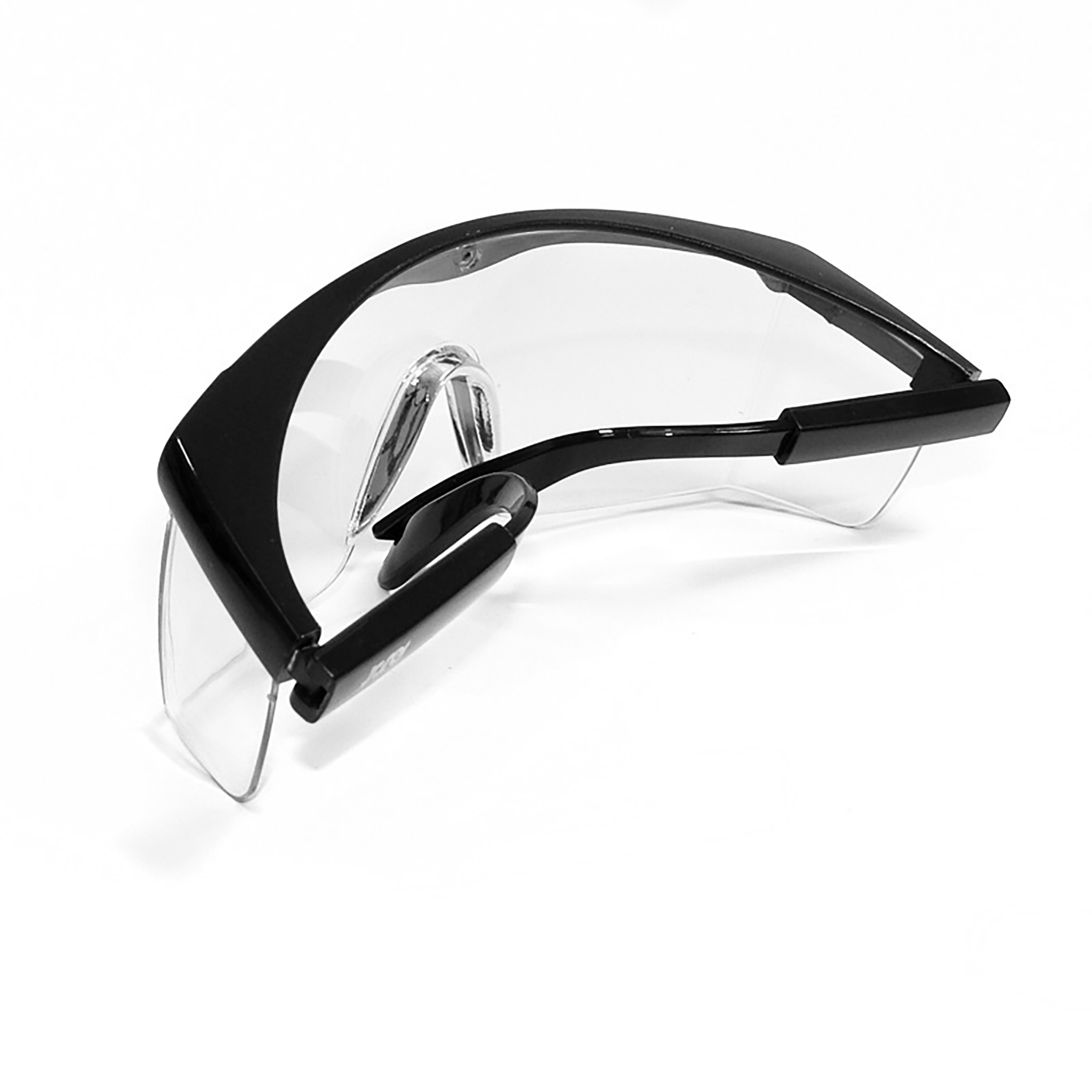 Framed Rectangular Safety Glasses with Side Shields for High Impact Protection
